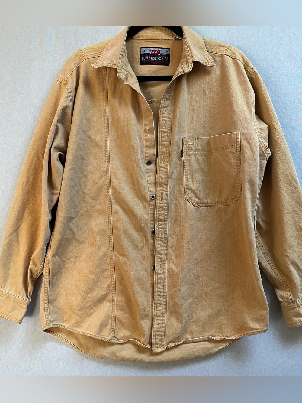 Vintage Levis Corduroy Button Down Overshirt Jacket Sz M